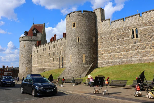 Виндзорский Замок Королевская Резиденция Виндзоре Английском Графстве Беркшир Strongly Associated — стоковое фото