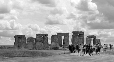 SALISBURY UNITED KINGDOM 06 20 23: Stonehenge is a prehistoric monument on Salisbury in Wiltshire. It consists of outer ring of vertical sarsen standing stones. Inside is a ring of smaller bluestone
