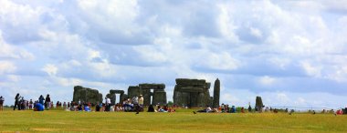 SALISBURY UNITED KINGDOM 06 20 23: Stonehenge is a prehistoric monument on Salisbury in Wiltshire. It consists of outer ring of vertical sarsen standing stones. Inside is a ring of smaller bluestone