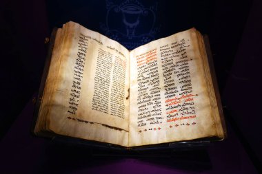 DUBLIN REPUBLIC OF IRLAND 05 29 2023: Lectionary of the Syriac Epistles: According to the Ancient Rite of the Syrian Orthodox Church of Antioch Chester Beatty Library