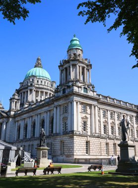 BELFAST NORTHERN IRELAND UNITED KINGDOM 06 03 20: Belfast City Hall was commissioned to replace the Old Town Hall. The catalyst for change came when Belfast was awarded city status by Queen Victoria