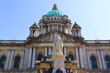 BELFAST NORTHERN IRELAND UNITED KINGDOM 06 03 20: Belfast City Hall was commissioned to replace the Old Town Hall. The catalyst for change came when Belfast was awarded city status by Queen Victoria