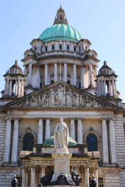 BELFAST NORTHERN IRELAND UNITED KINGDOM 06 03 20: Belfast City Hall was commissioned to replace the Old Town Hall. The catalyst for change came when Belfast was awarded city status by Queen Victoria