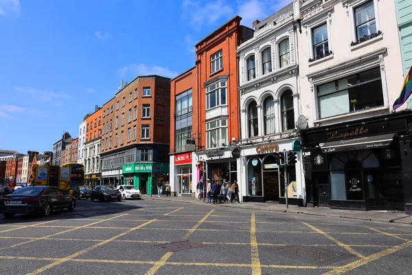 Dublin Irská Republika 2023 Krásná Architektura Výhled Ulici Dublinu — Stock fotografie