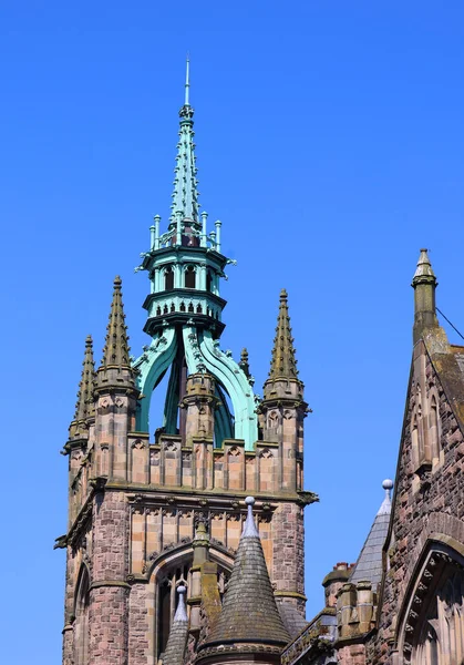 Belfast Northern Ireland United Kingdom 2023 Годинникова Вежа Пресвітеріанської Церкви — стокове фото