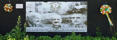 BELFAST NORTHERN IRELAND BİRLİK KINGDOM 06 03 2023: Anma Bahçesi, Belfast, Kuzey İrlanda 'da Sorunlar sırasında öldürülen İrlanda Cumhuriyet Ordusu mensuplarına adanmış bir anıt bahçesidir.