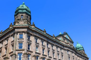 BELFAST NORTHERN IRELAND BİRLİK KINGDOM 06 03 2023: İskoç Provident Institution binasının bir parçası 