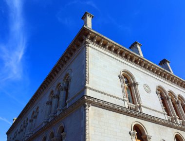 DUBLIN REPUBLIC OF IRELAND 05 28 2023: Trinity College or the College of the Holy and Undivided Trinity of Queen Elizabeth near Dublin, is the sole constituent college of the University of Dublin