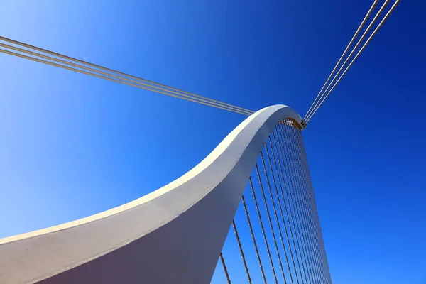 República Dublin Irlanda 2023 Samuel Beckett Bridge Uma Ponte Baloiçada — Fotografia de Stock