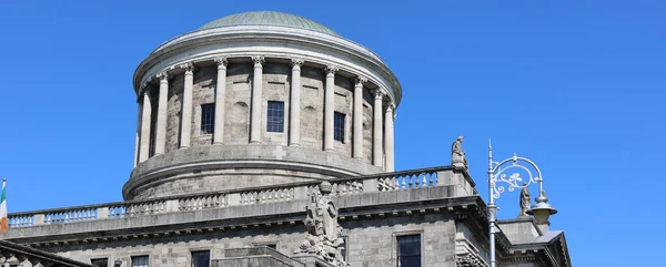 DUBLIN REPUBLIC OF IRELAND 05 28 2023: Four Courts is Ireland\'s most prominent courts building. The Four Courts is the principal seat of the Supreme Court, the Court of Appeal, the High Court