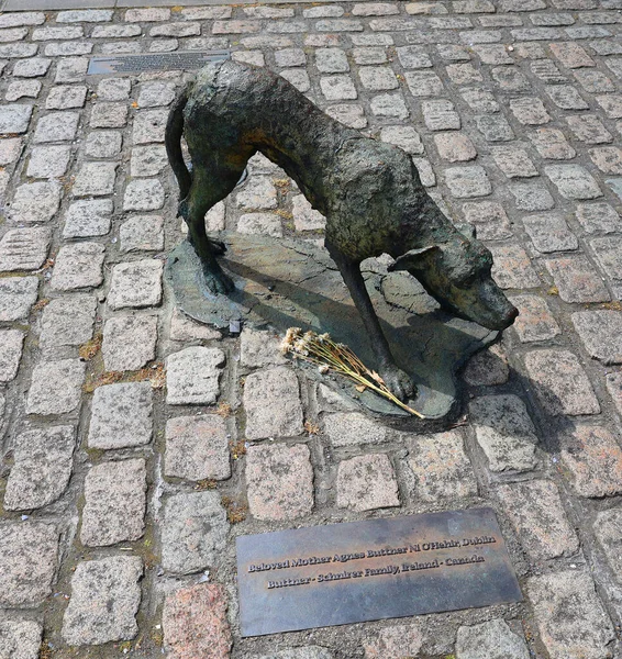Dublin Republik Irland 2023 Hungerdenkmal Steht Zollhauskai Und Erinnert Die — Stockfoto