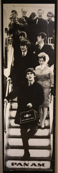 ビートルズストーリーのビートルズの写真は ビートルズとその歴史に関するリバプールの博物館です — ストック写真