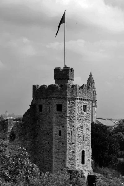 Cardiff Wales Regno Unito 2023 Castello Cardiff Una Delle Principali — Foto Stock