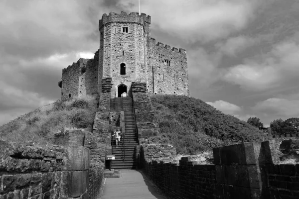 Cardiff Wales Förenade Kungariket 2023 Cardiff Castle Ett Wales Ledande — Stockfoto