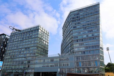 LiVERPOOL BİRLİK KINGDOM 06 07: 20: Liverpool şehrindeki modern binalar 