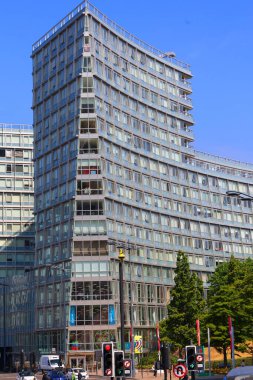 LiVERPOOL BİRLİK KINGDOM 06 07: 20: Liverpool şehrindeki modern binalar 