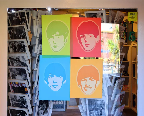 Liverpool Reino Unido 2023 Signo Historia Los Beatles Museo Liverpool —  Fotos de Stock