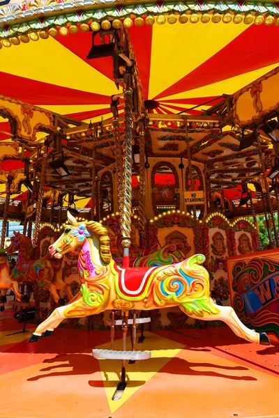 Liverpool Vereinigtes Königreich 2023 Albert Dock Traditional Carousel Liverpool — Stockfoto