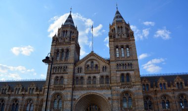 LONDON BİRLİK KINGDOM 06 19 2023: Londra 'daki Doğa Tarihi Müzesi, doğal tarihin çeşitli kesimlerinden çok çeşitli örnekler barındıran bir müzedir..