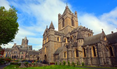 DUBLIN REPUBLIC OF IRELAND 05 28 2023: Christ Church Cathedral is one of Dublin's oldest buildings, a leading visitor attraction and a place of pilgrimage for almost 1,000 years.