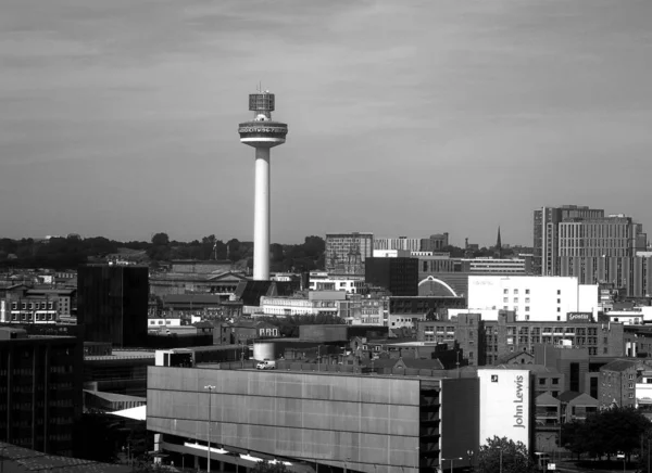 Liverpool Reino Unido 2023 Cidade Com Arquitetura Antiga Nova Liverpool — Fotografia de Stock