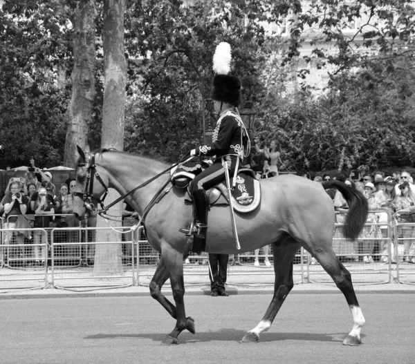 Reino Unido Londres 2023 Guardas Rei Aniversário Soberano São Oficialmente — Fotografia de Stock