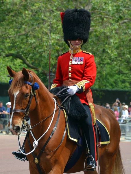 London Zjednoczone Królestwo 2023 Gwardia Króla Urodzinach Monarchy Jest Oficjalnie — Zdjęcie stockowe