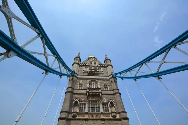London Egyesült Királyság 2023 Részletek Tower Bridge Egy Fokozatú Felsorolt — Stock Fotó