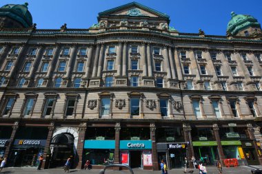 BELFAST NORTHERN IRELAND BİRLİK KINGDOM 06 03 2023: İskoç Provident Institution binasının bir parçası 