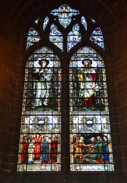 Liverpool Royaume Uni 2023 Cathédrale Diocèse Anglican Liverpool Construite Sur — Photo