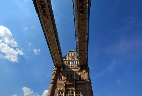 Londres Royaume Uni 2023 Détails Tower Bridge Est Pont Bascule — Photo