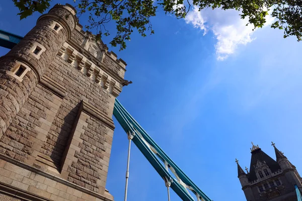 Londra Regno Unito 2023 Dettagli Del Tower Bridge Ponte Combinato — Foto Stock