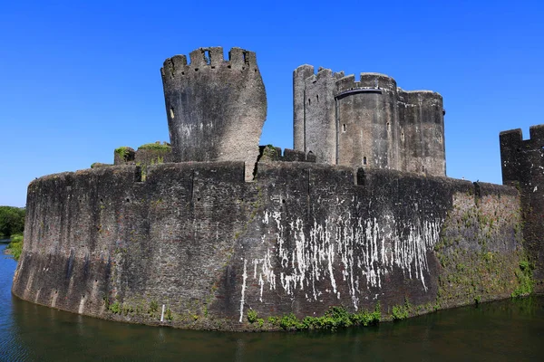 Caerphilly Castle Castell Caerffili Medieval Castle Town Caerphilly South Wales — Stock Photo, Image