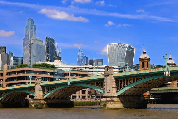 Londres Reino Unido 2023 Horizonte Cidade Londres Com Altos Edifícios — Fotografia de Stock