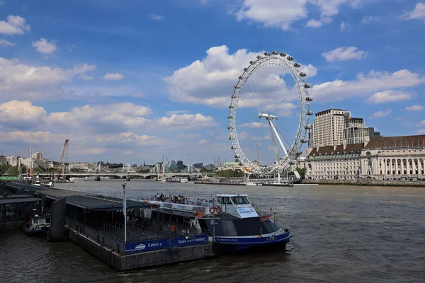 Londres Reino Unido 2023 London Eye Millennium Wheel Uma Roda — Fotografia de Stock