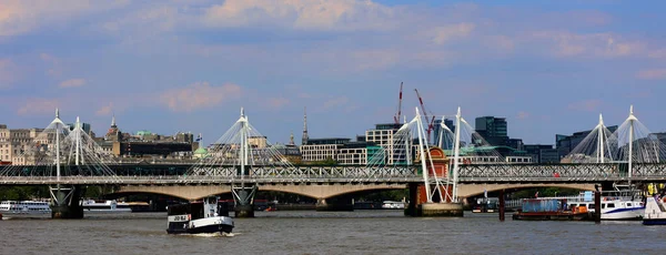 Лондон Объединенный Кингдом 2023 London City Skyline Beautiful Architecture River — стоковое фото