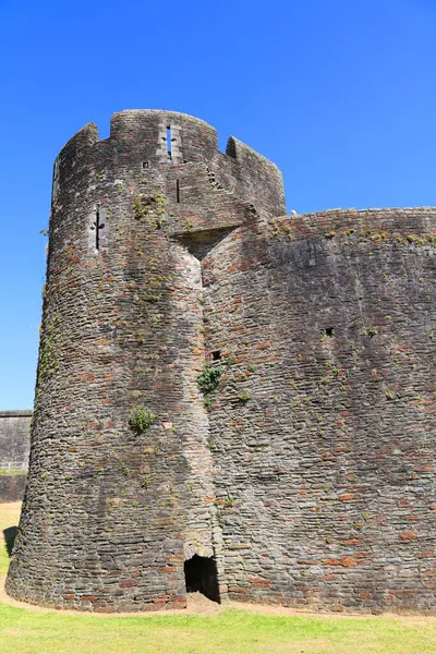 Castelo Caerphilly Castell Caerffili Castelo Medieval Cidade Caerphilly Sul País — Fotografia de Stock