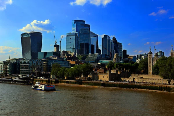Londres Reino Unido 2023 Ciudad Londres Skyline Con Altos Edificios —  Fotos de Stock