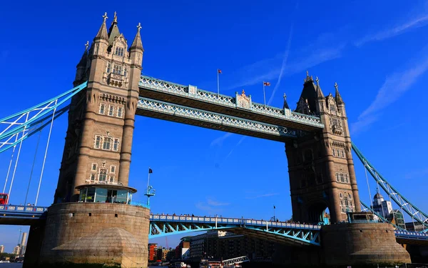 Malownicze Zdjęcie Słynnego Tower Bridge Londynie Wielka Brytania — Zdjęcie stockowe