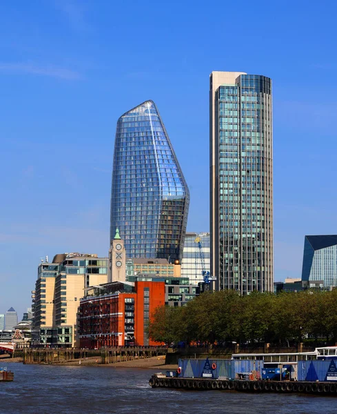 London Förenade Kungariket 2023 London City Skyline Med Höga Moderna — Stockfoto