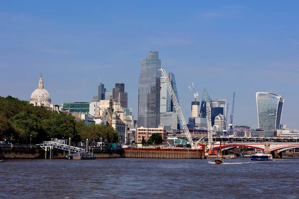 Londres Reino Unido 2023 Horizonte Cidade Londres Com Altos Edifícios — Fotografia de Stock