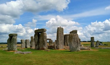 SALISBURY UNITED KINGDOM 06 20 23: Stonehenge is a prehistoric monument on Salisbury in Wiltshire. It consists of outer ring of vertical sarsen standing stones. Inside is a ring of smaller bluestone