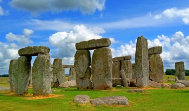 SALISBURY UNITED KINGDOM 06 20 23: Stonehenge is a prehistoric monument on Salisbury in Wiltshire. It consists of outer ring of vertical sarsen standing stones. Inside is a ring of smaller bluestone