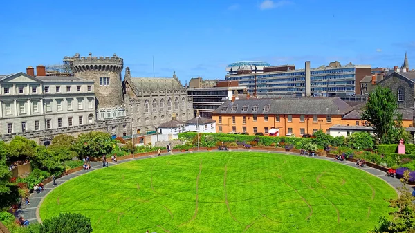 stock image DUBLIN REPUBLIC OF IRELAND 05 28 2023: Dublin Castle is a former Motte-and-bailey castle and current Irish government complex and conference centre.