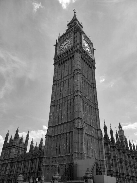 LONDON UNITED KINGDOM - 06 19 2023: Big Ben is the nickname for the Great Bell of the clockof Palace of Westminster in London The tower is officially known as Elizabeth Tower