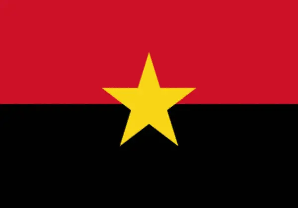 Flag Popular Movement Liberation Angola — Stock Photo, Image
