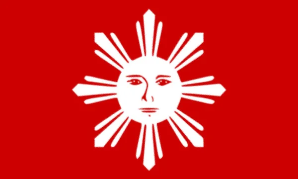 Flagge Der Republik Biak Bato — Stockfoto