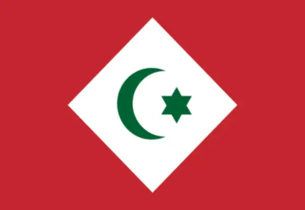 Vlajka Republiky Rif — Stock fotografie