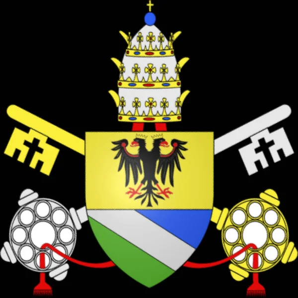 Escudo Armas Papa Alejandro Viii Nacido Pietro Vito Ottoboni —  Fotos de Stock