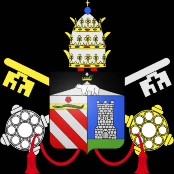 Vapensköld Påven Benedictus Xiii Född Pietro Francesco Orsini — Stockfoto